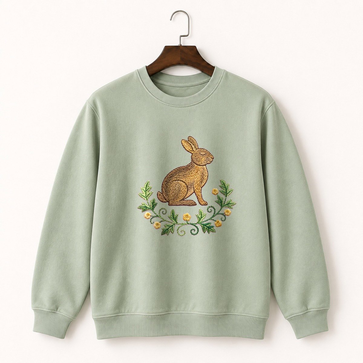 Woodland Rabbit Crewneck Sweatshirt 2