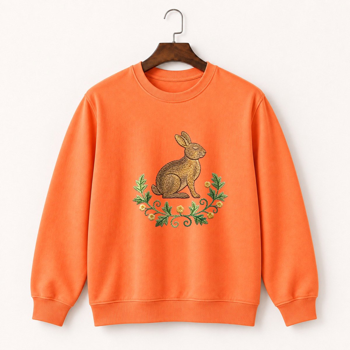 Woodland Rabbit Crewneck Sweatshirt 3