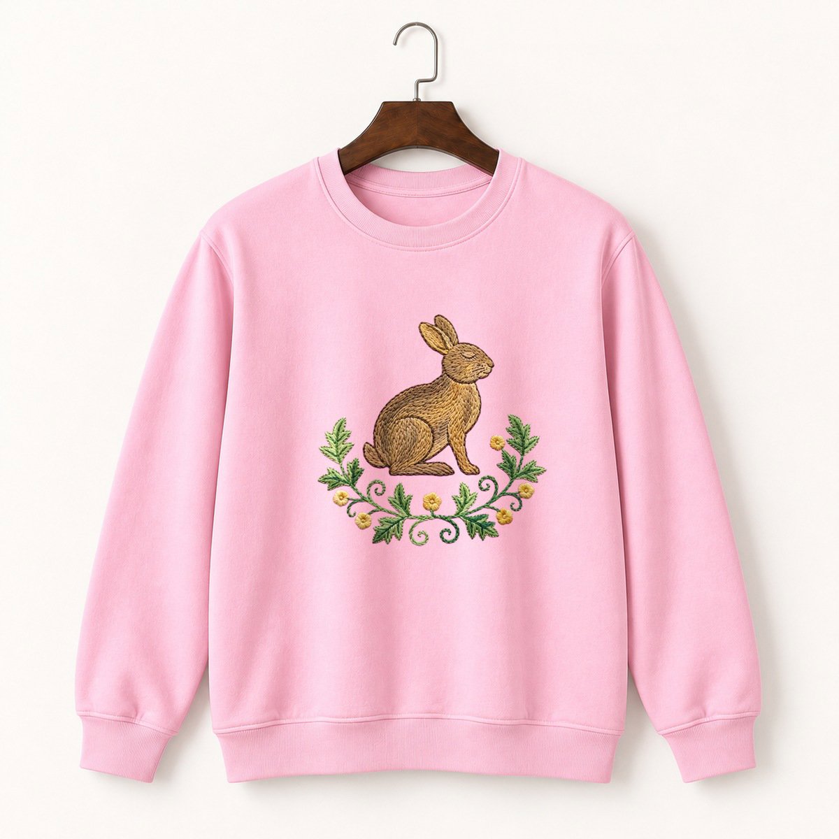 Woodland Rabbit Crewneck Sweatshirt 4