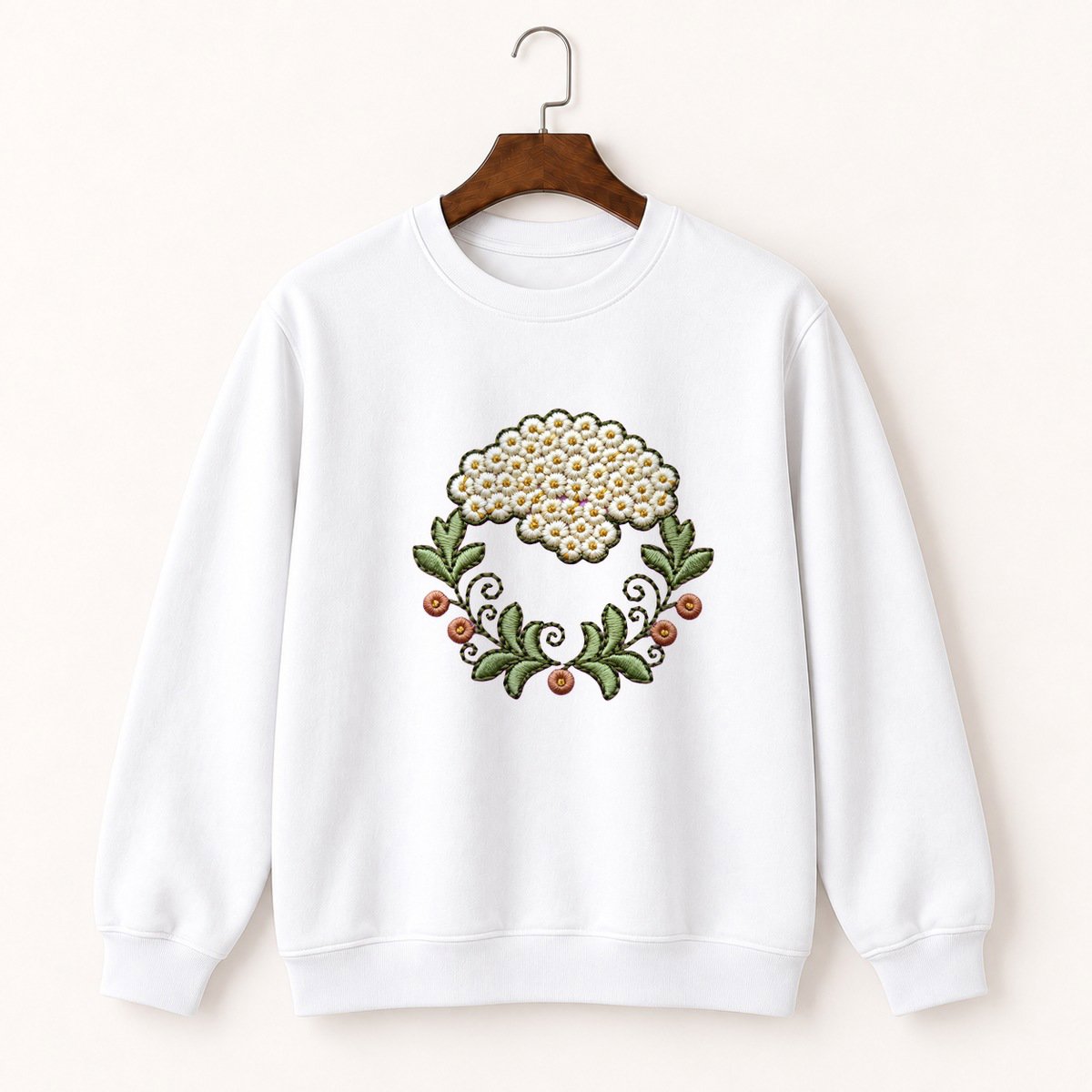 Yarrow Flower Crewneck Sweatshirt 5