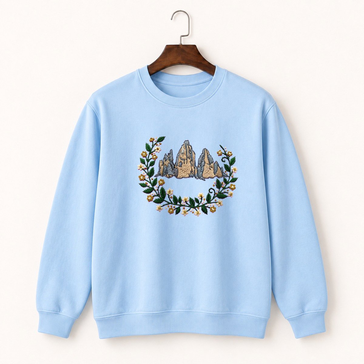 Dolomites Mountain Crewneck Sweatshirt 1