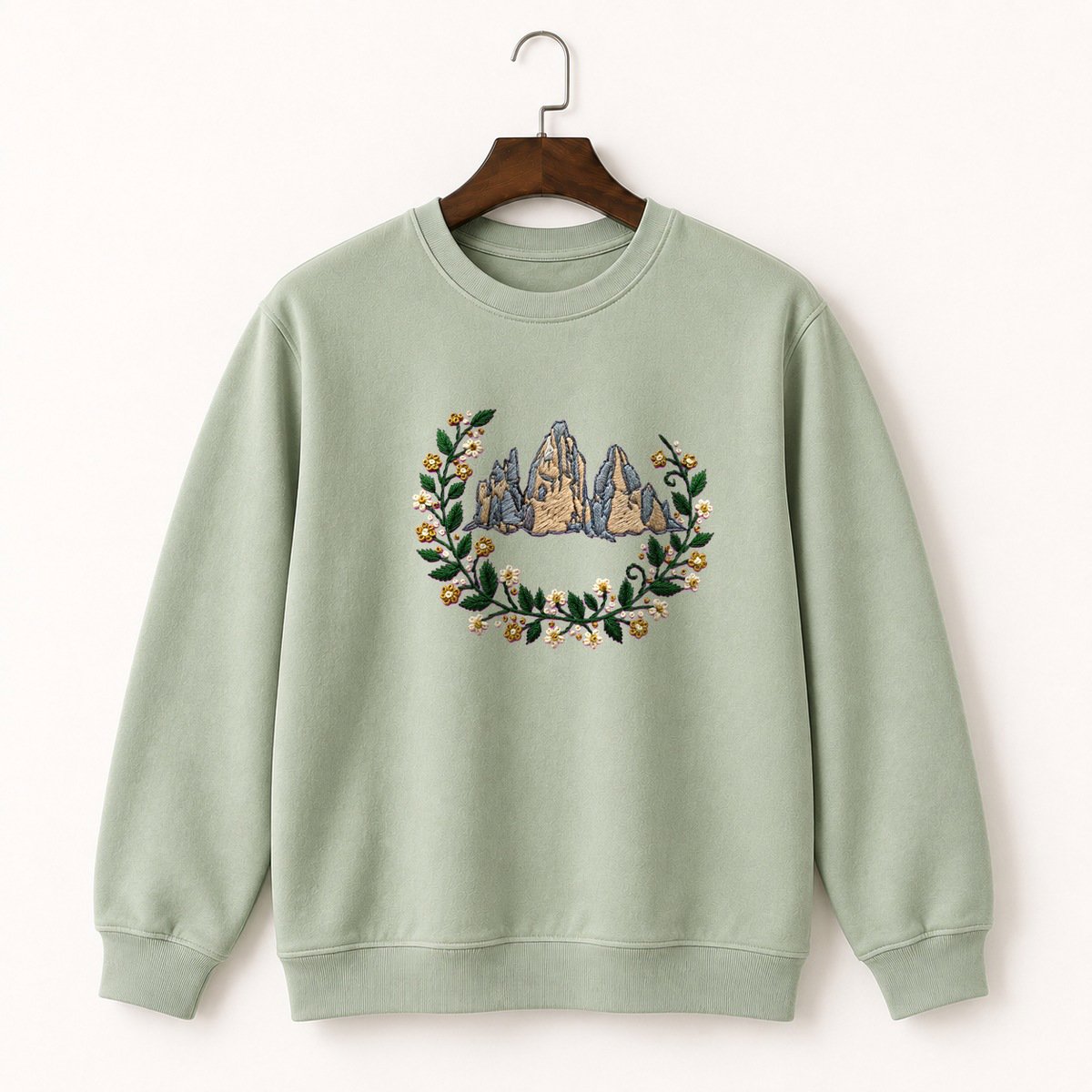 Dolomites Mountain Crewneck Sweatshirt 2