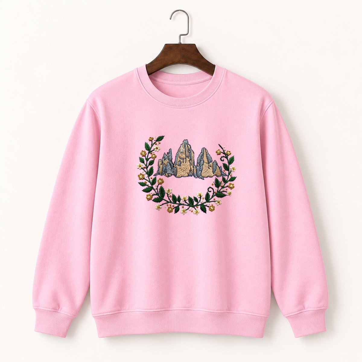Dolomites Mountain Crewneck Sweatshirt 4