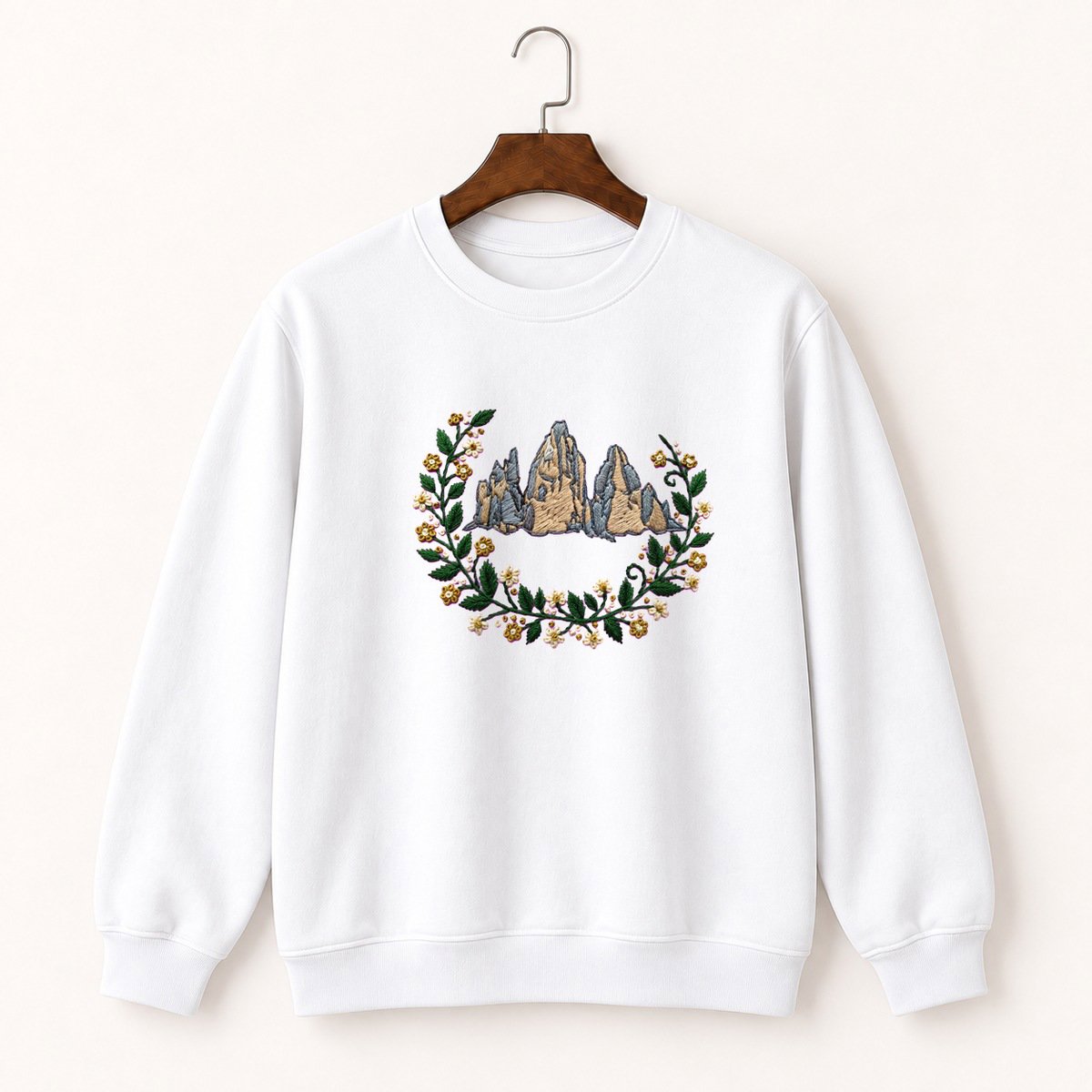 Dolomites Mountain Crewneck Sweatshirt 5