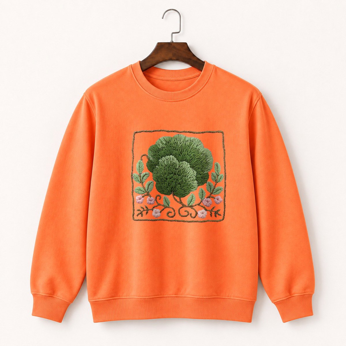 Woodland Moss Crewneck Sweatshirt 3