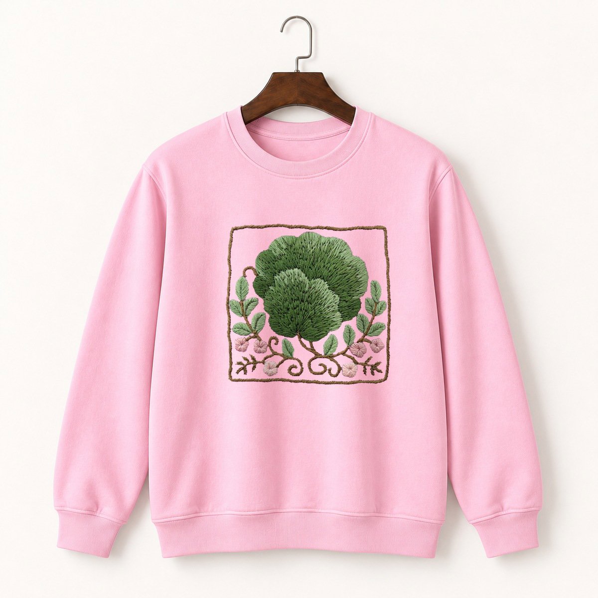 Woodland Moss Crewneck Sweatshirt 4