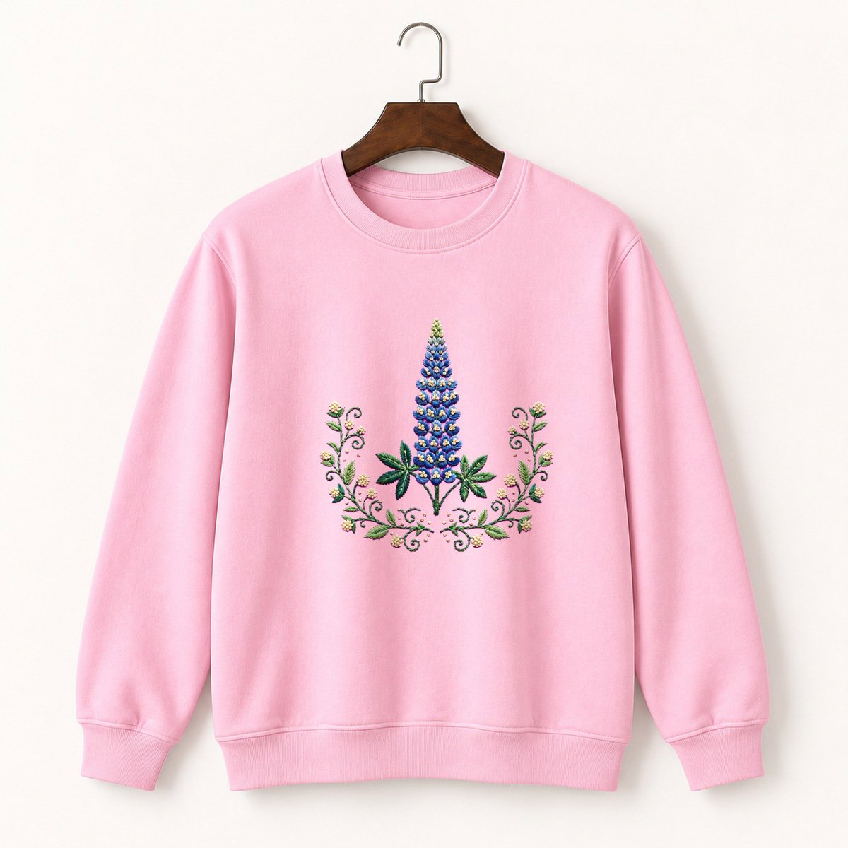 Lupine Flower Crewneck Sweatshirt 4