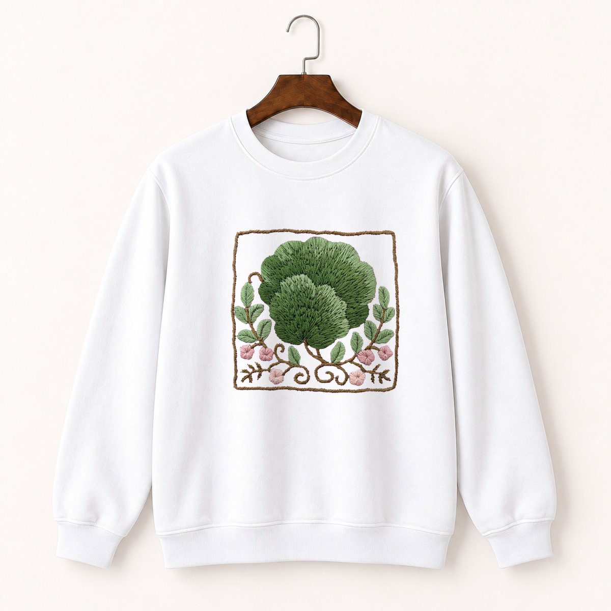 Woodland Moss Crewneck Sweatshirt 5