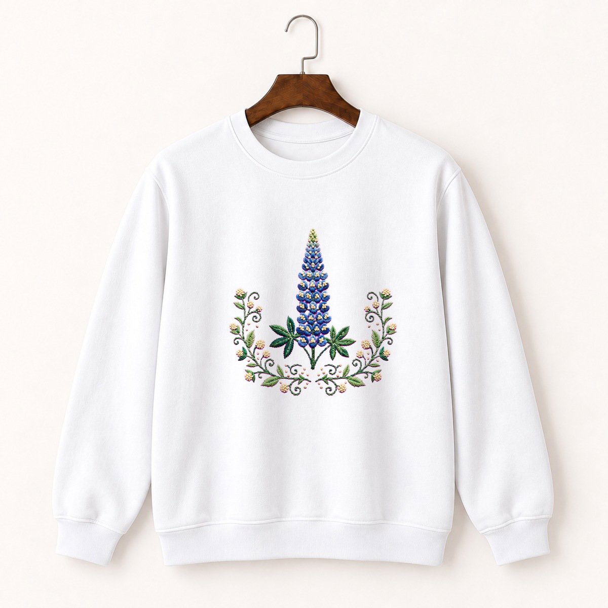 Lupine Flower Crewneck Sweatshirt 5