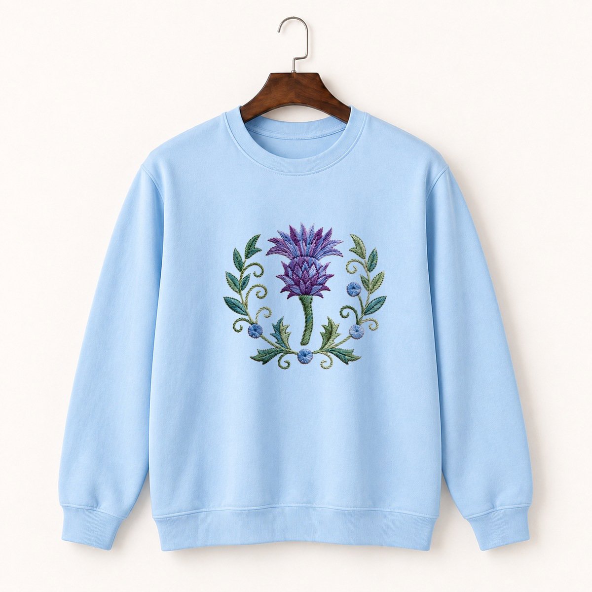 Thistle Flower Crewneck Sweatshirt 1