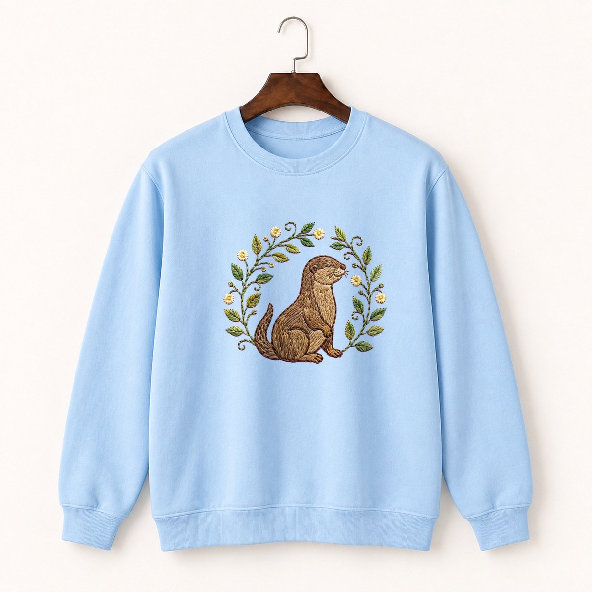 River Otter Crewneck Sweatshirt 1