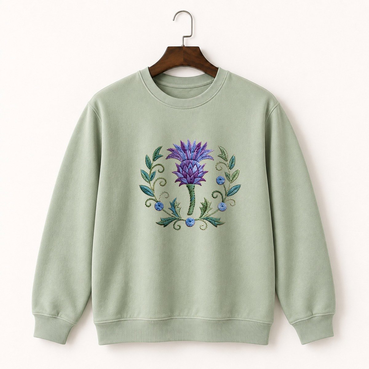 Thistle Flower Crewneck Sweatshirt 2