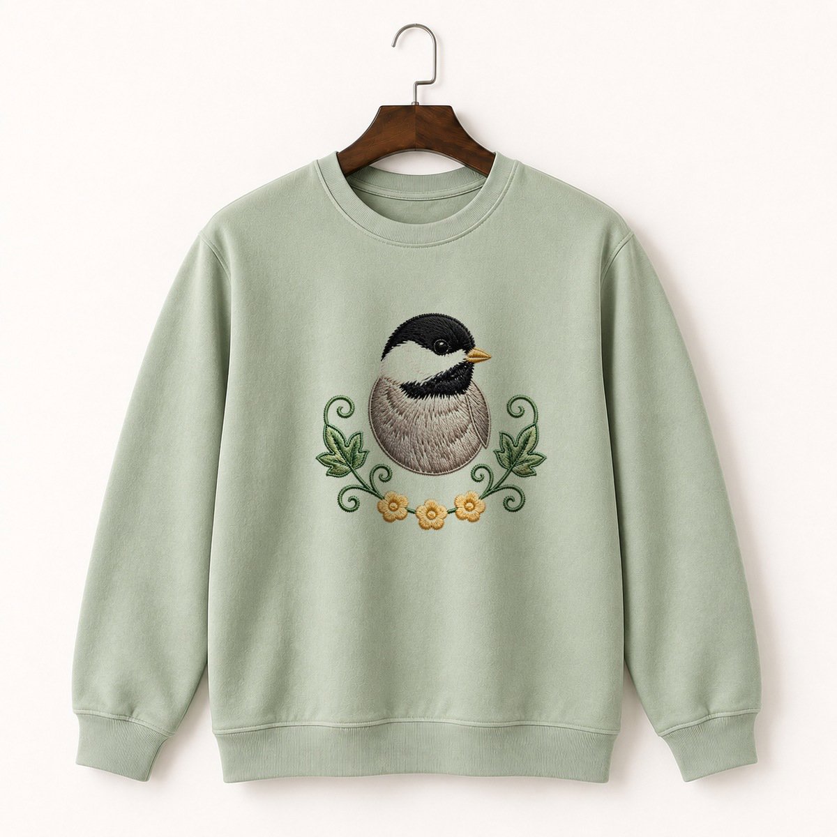 Black-Capped Chickadee Crewneck Sweatshirt 2