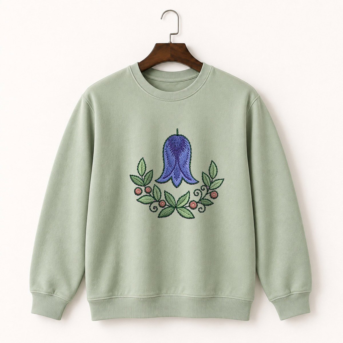 Bluebell Flower Crewneck Sweatshirt 2
