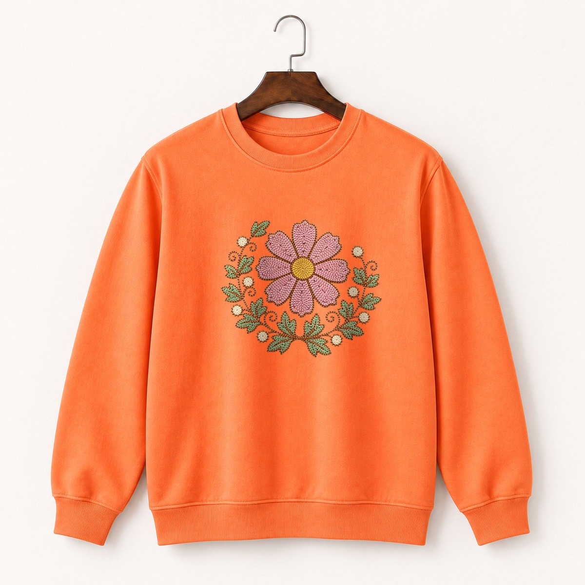 Cosmos Flower Crewneck Sweatshirt 3