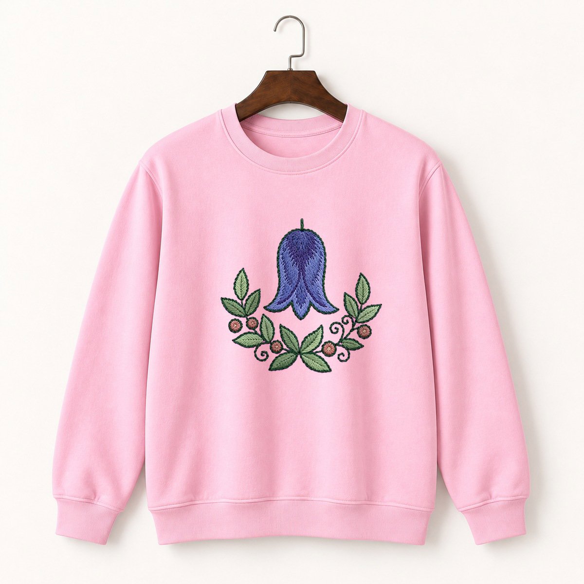 Bluebell Flower Crewneck Sweatshirt 4