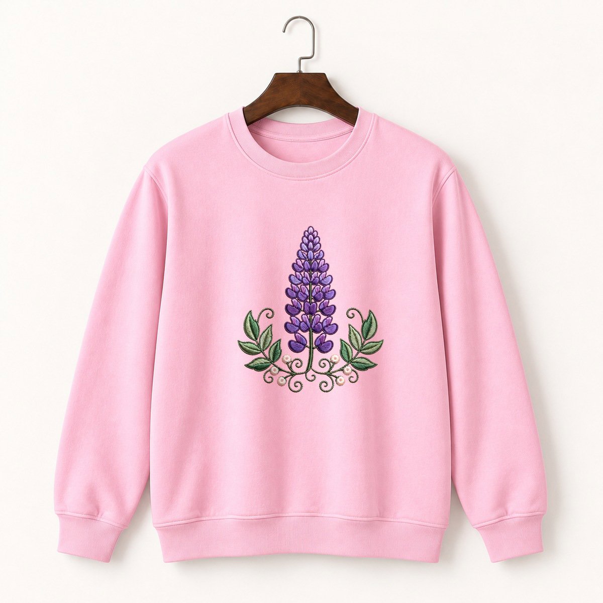 Lupine Flower Crewneck Sweatshirt 4