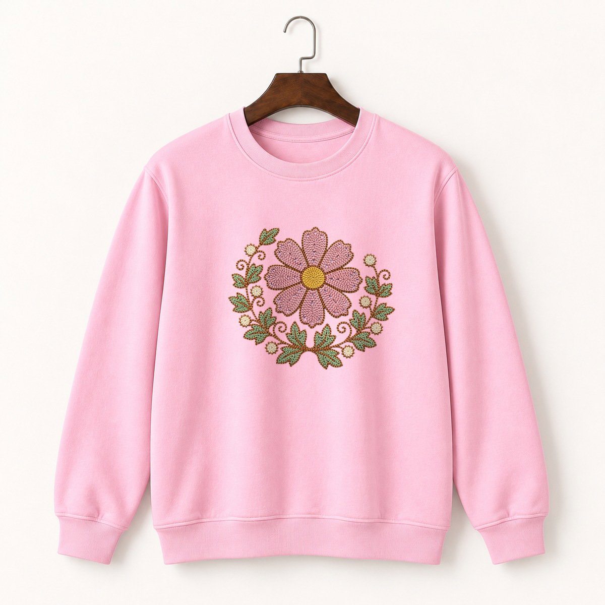 Cosmos Flower Crewneck Sweatshirt 4