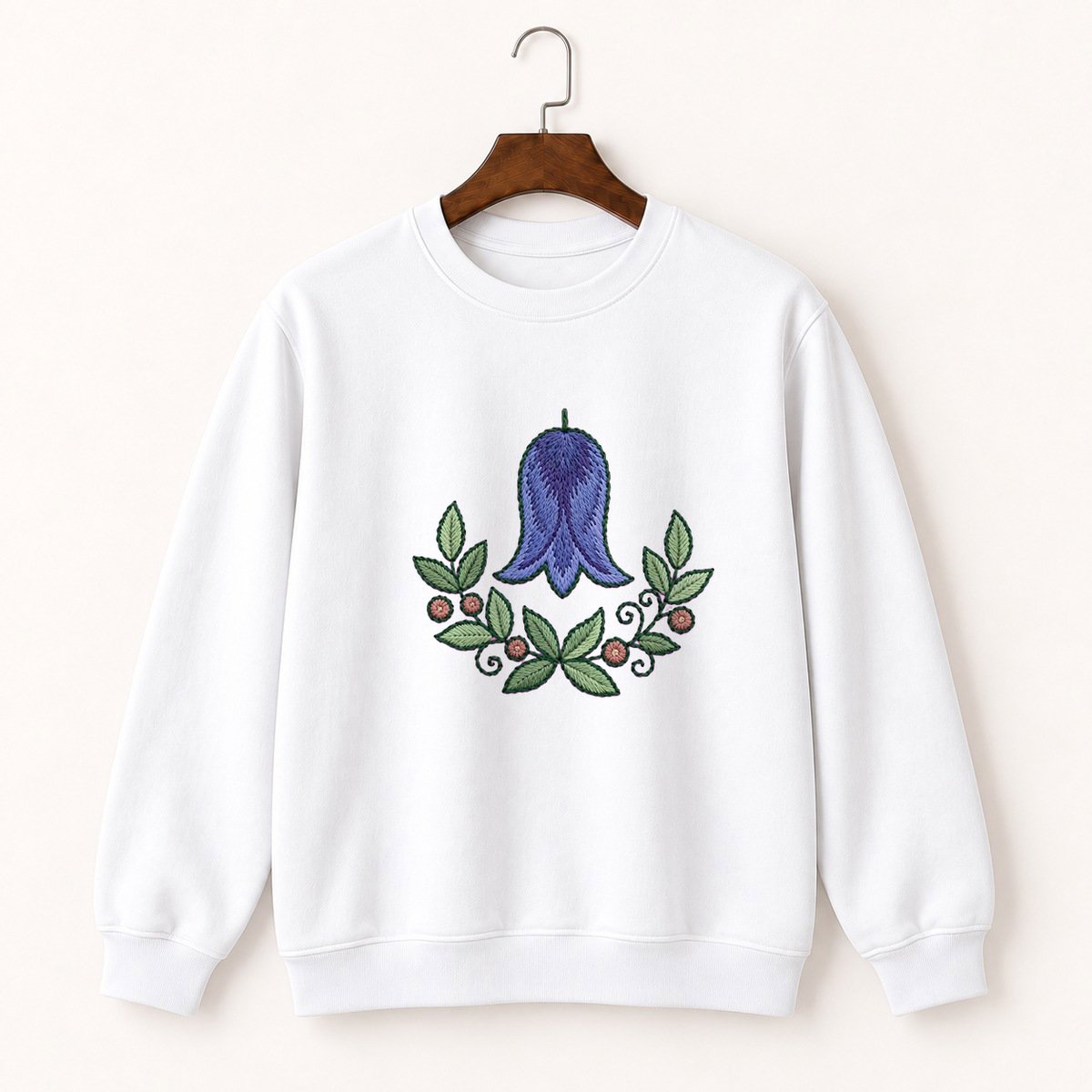 Bluebell Flower Crewneck Sweatshirt 5