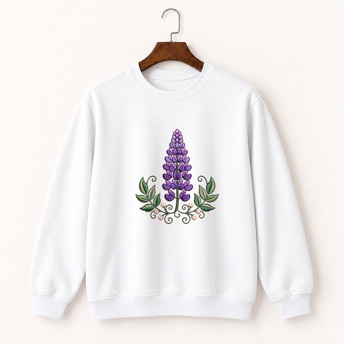Lupine Flower Crewneck Sweatshirt 5