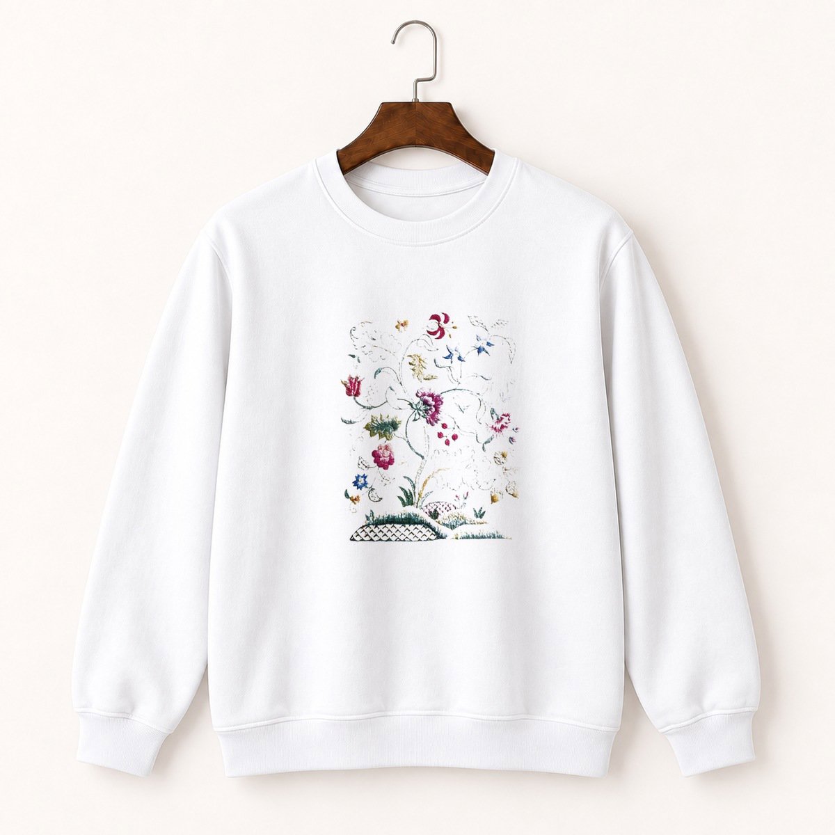 Yarrow Flower Crewneck Sweatshirt 5