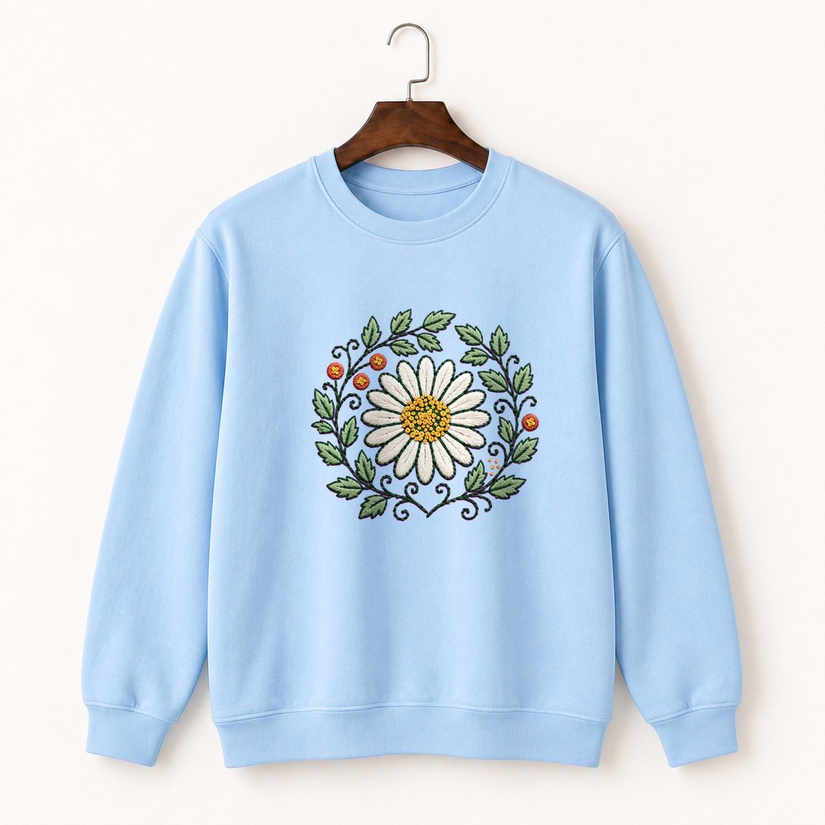 Daisy Flower Crewneck Sweatshirt 1