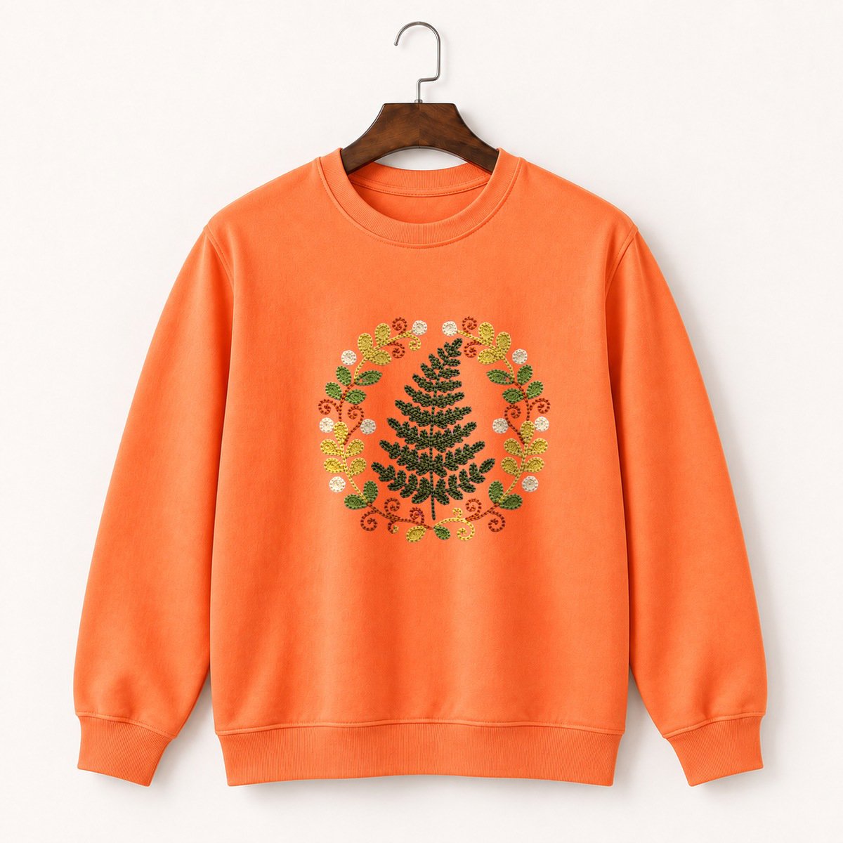 Woodland Fern Crewneck Sweatshirt 3