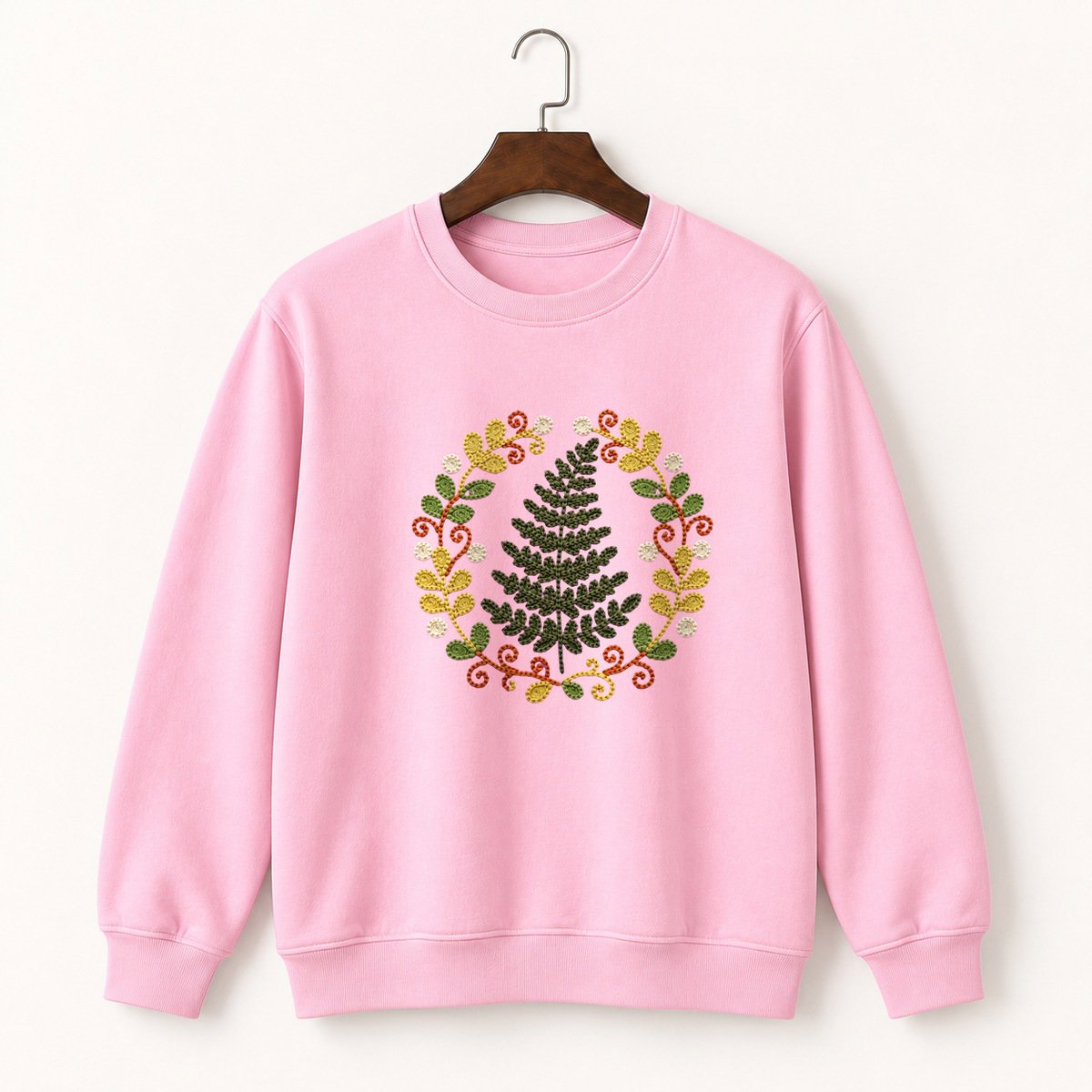 Woodland Fern Crewneck Sweatshirt 4