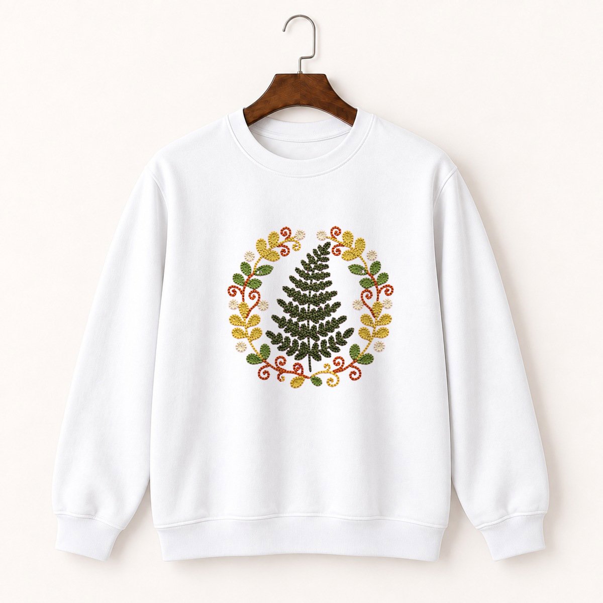 Woodland Fern Crewneck Sweatshirt 5