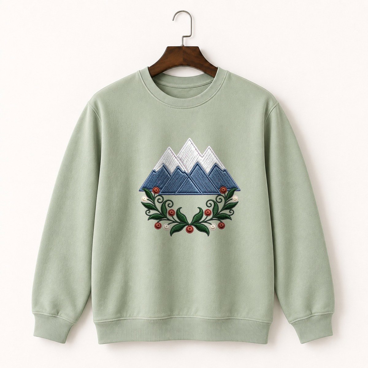 Cascade Mountains Crewneck Sweatshirt 2