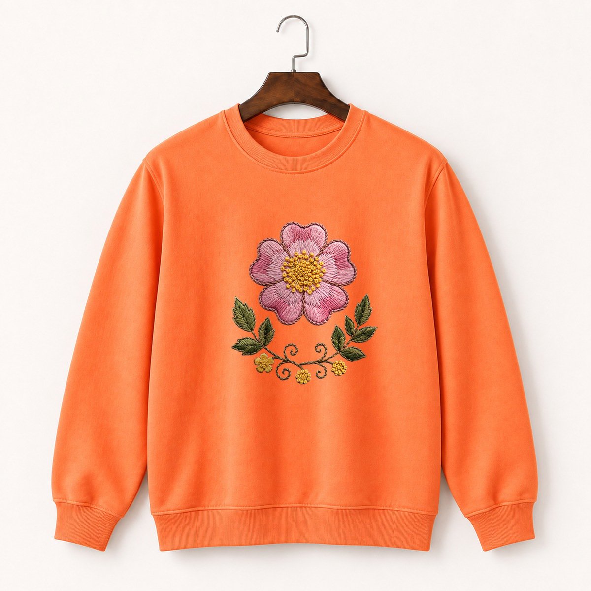 Wild Rose Flower Crewneck Sweatshirt 3
