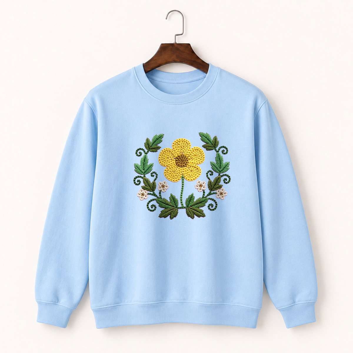 Buttercup Flower Crewneck Sweatshirt 1