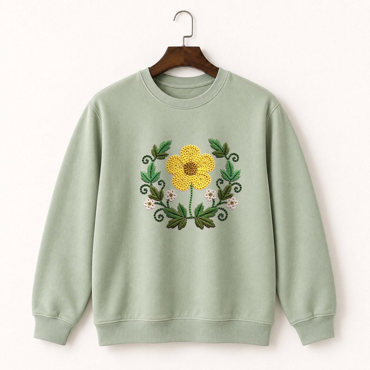 Buttercup Flower Crewneck Sweatshirt 2