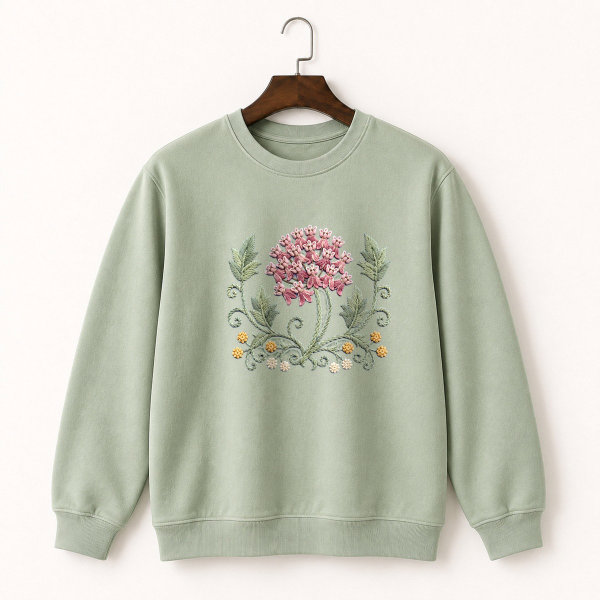 Milkweed Flower Crewneck Sweatshirt 2