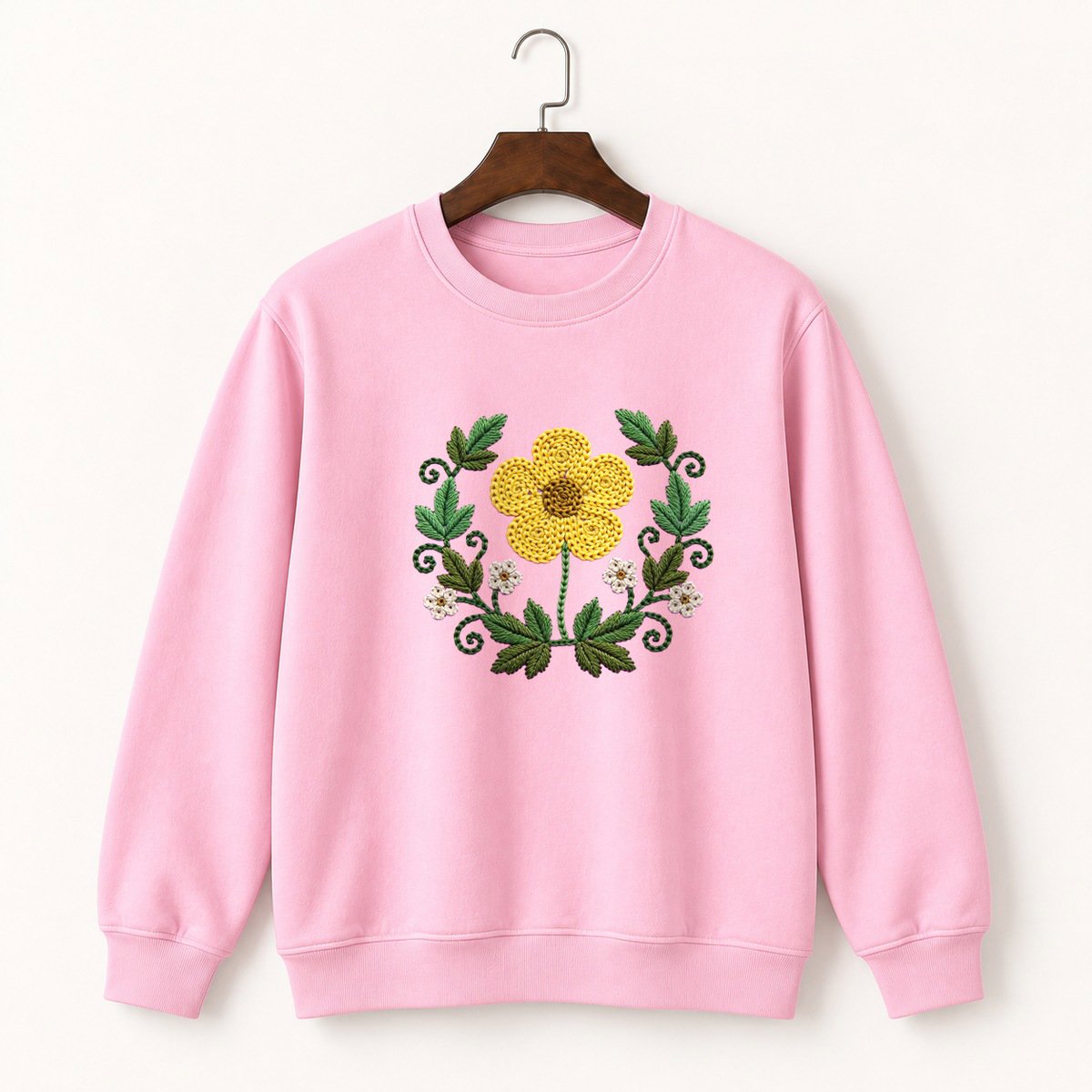 Buttercup Flower Crewneck Sweatshirt 4