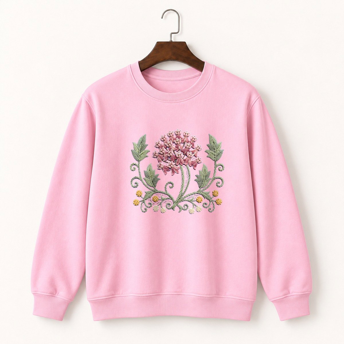 Milkweed Flower Crewneck Sweatshirt 4