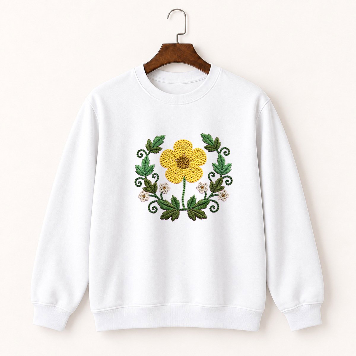 Buttercup Flower Crewneck Sweatshirt 5