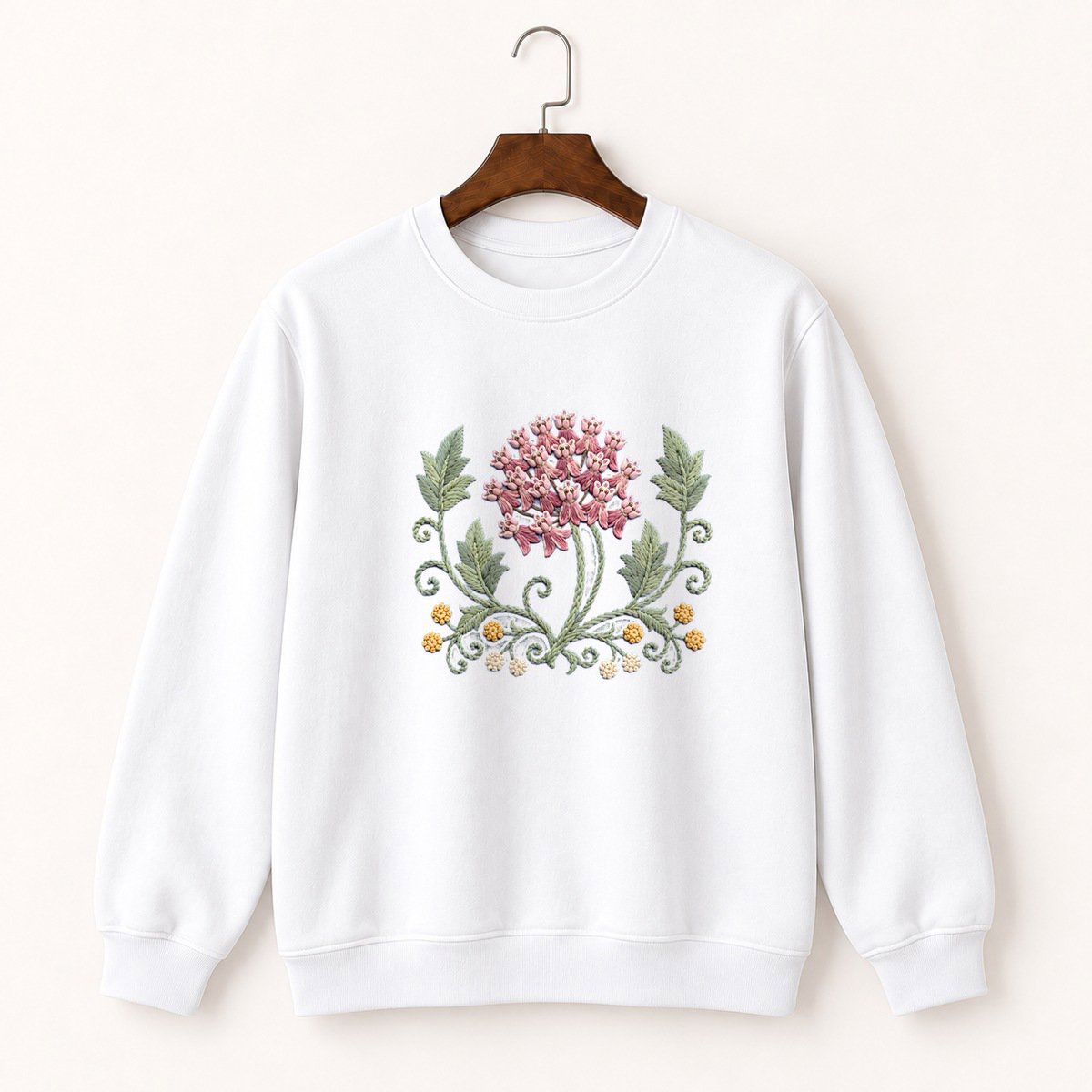Milkweed Flower Crewneck Sweatshirt 5