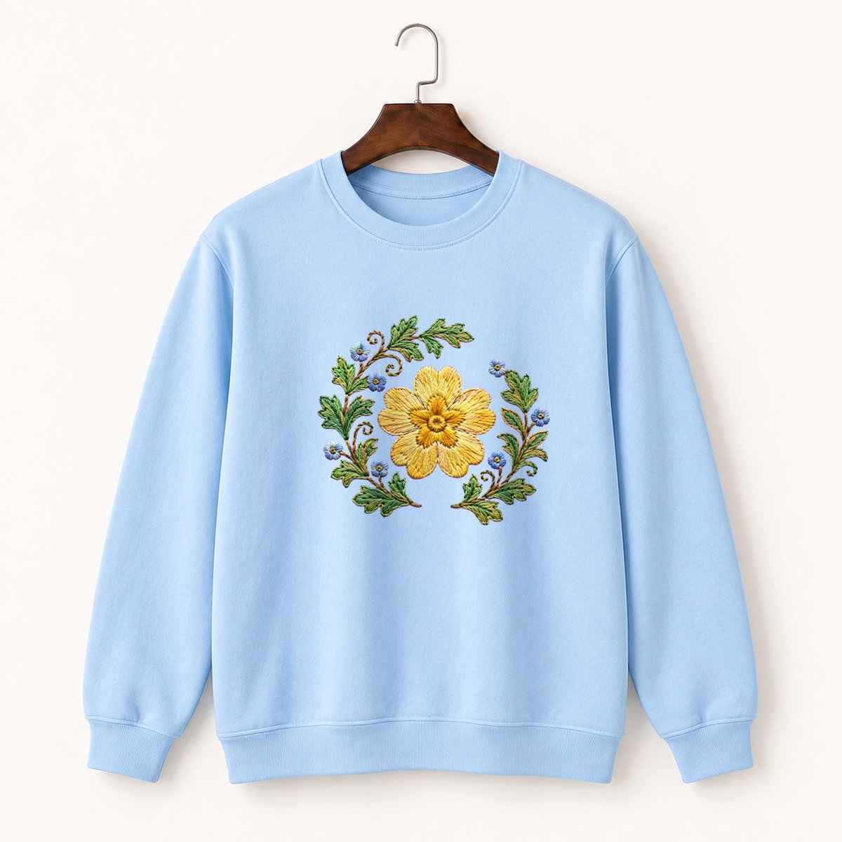 Primrose Flower Crewneck Sweatshirt 1