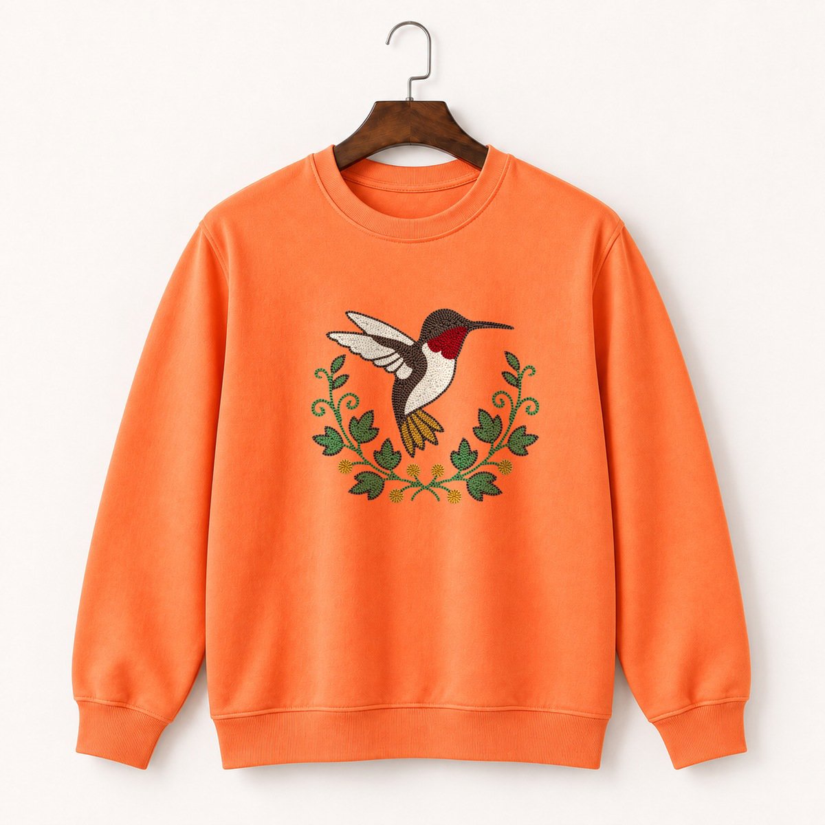 Ruby-Throated Hummingbird Crewneck Sweatshirt 3