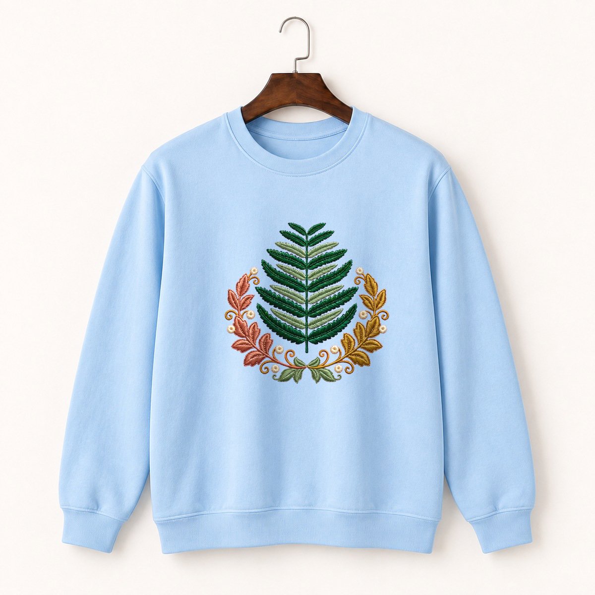 Fern Frond Crewneck Sweatshirt 1