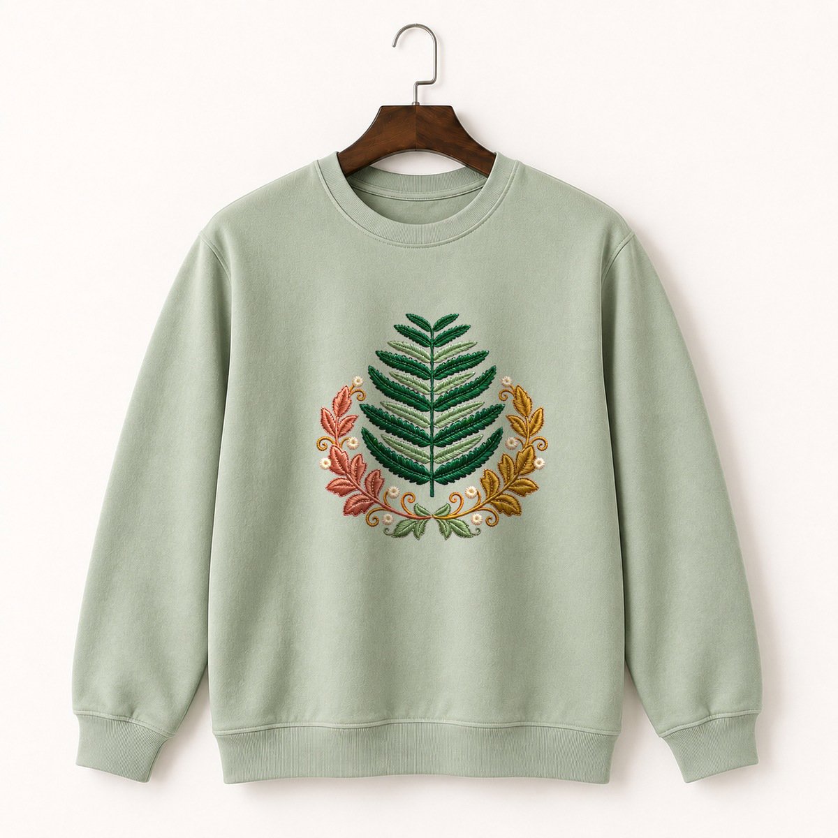 Fern Frond Crewneck Sweatshirt 2