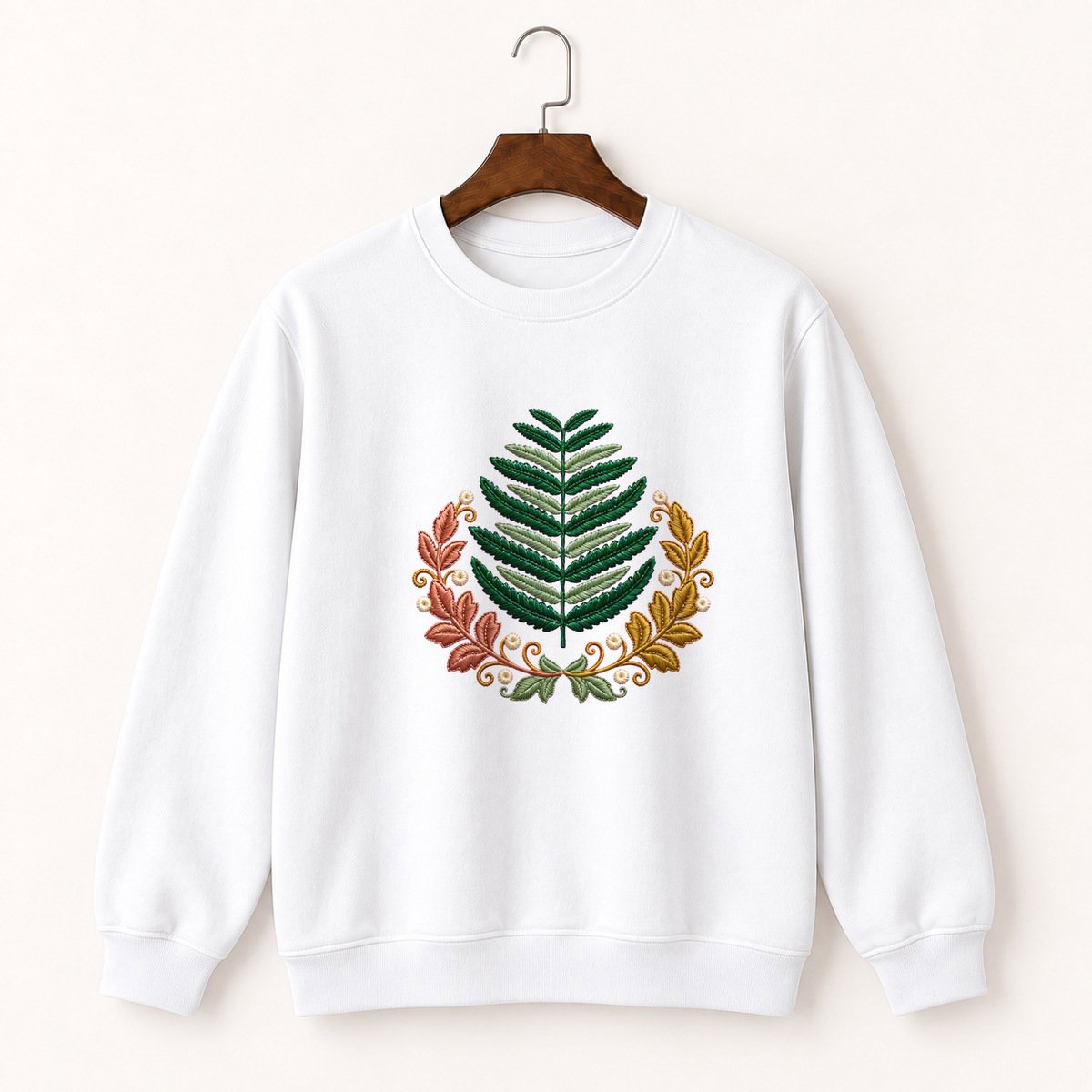 Fern Frond Crewneck Sweatshirt 5