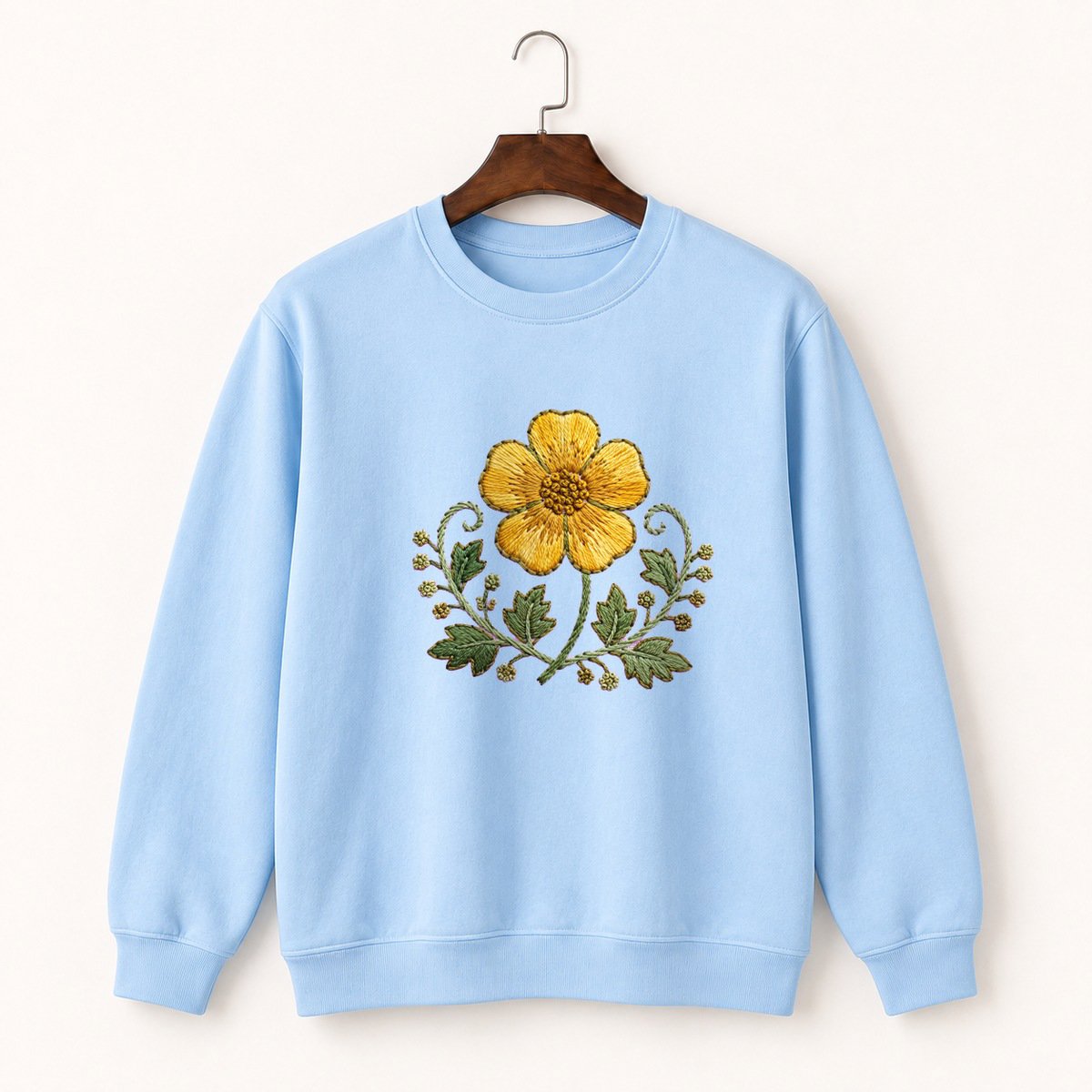 Buttercup Flower Crewneck Sweatshirt 1