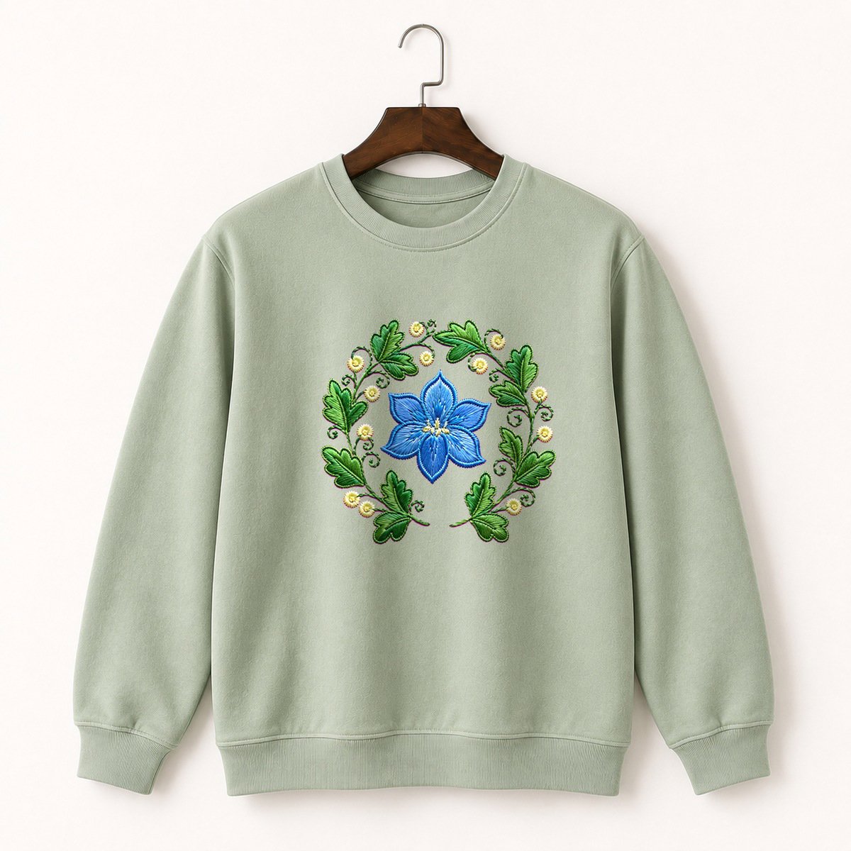 Bluebell Flower Crewneck Sweatshirt 2