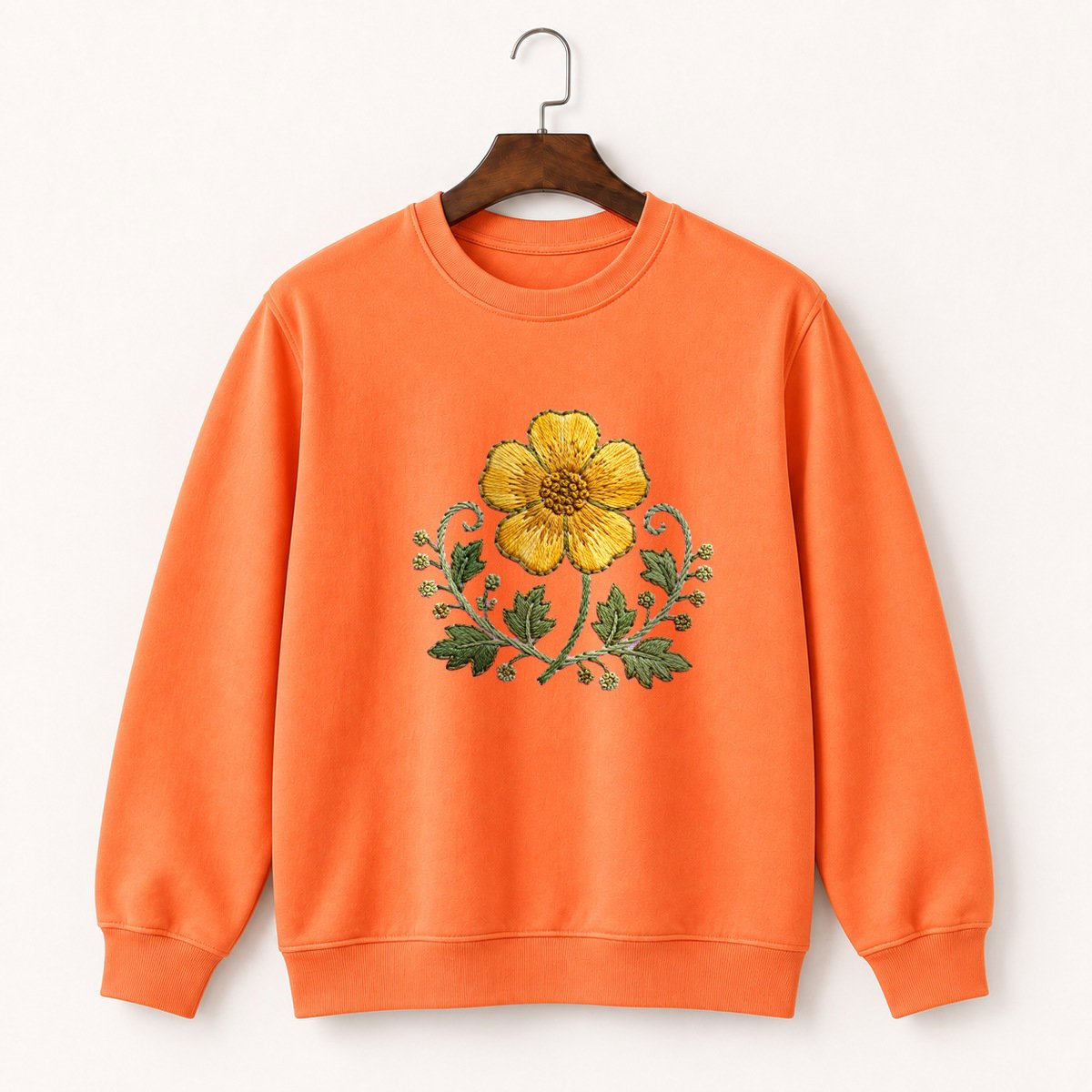 Buttercup Flower Crewneck Sweatshirt 3
