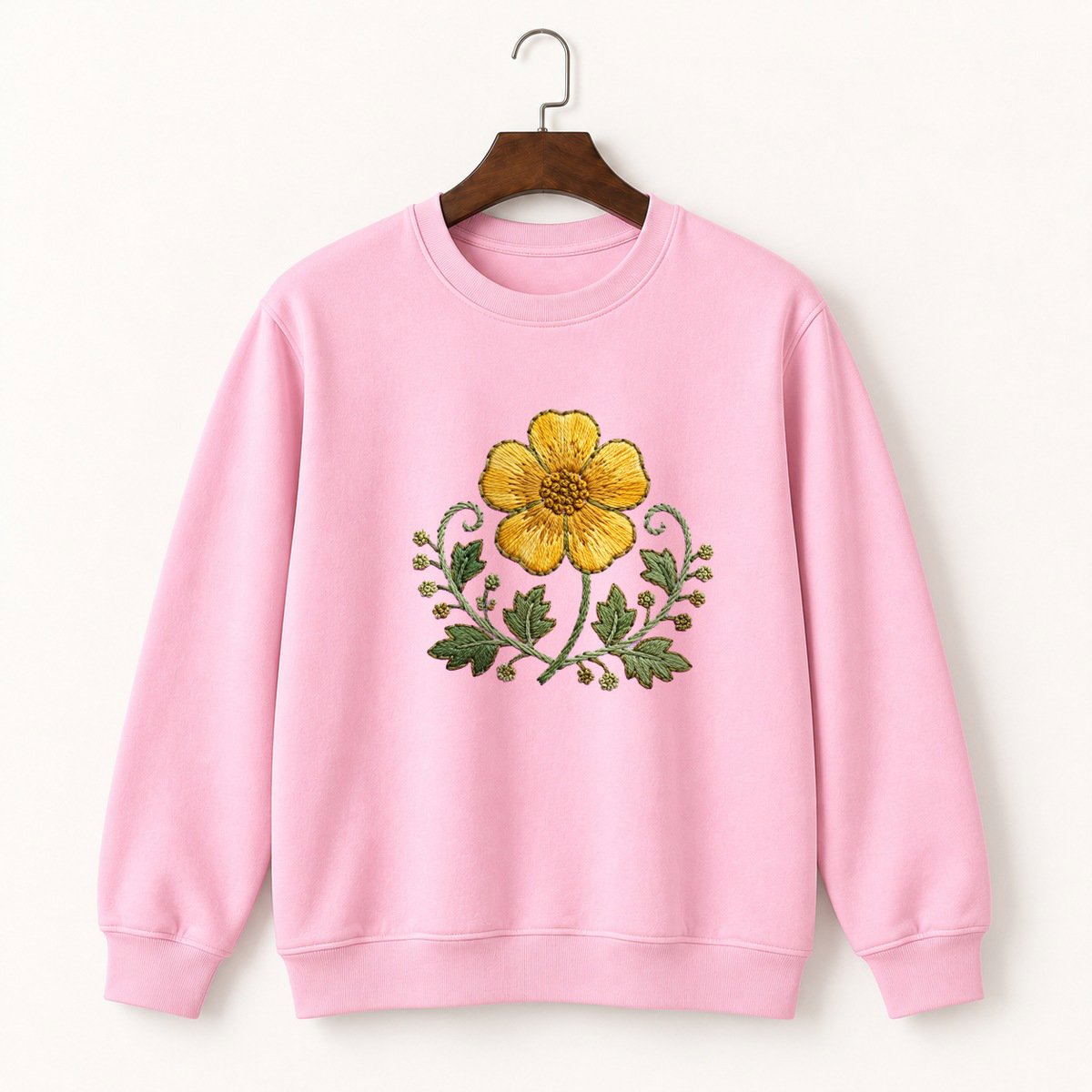 Buttercup Flower Crewneck Sweatshirt 4