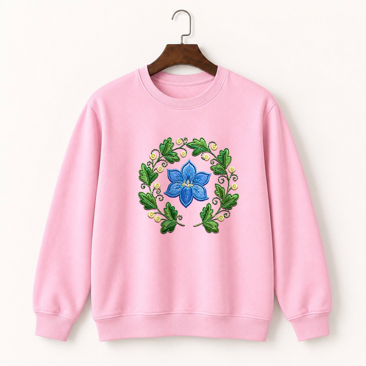 Bluebell Flower Crewneck Sweatshirt 4