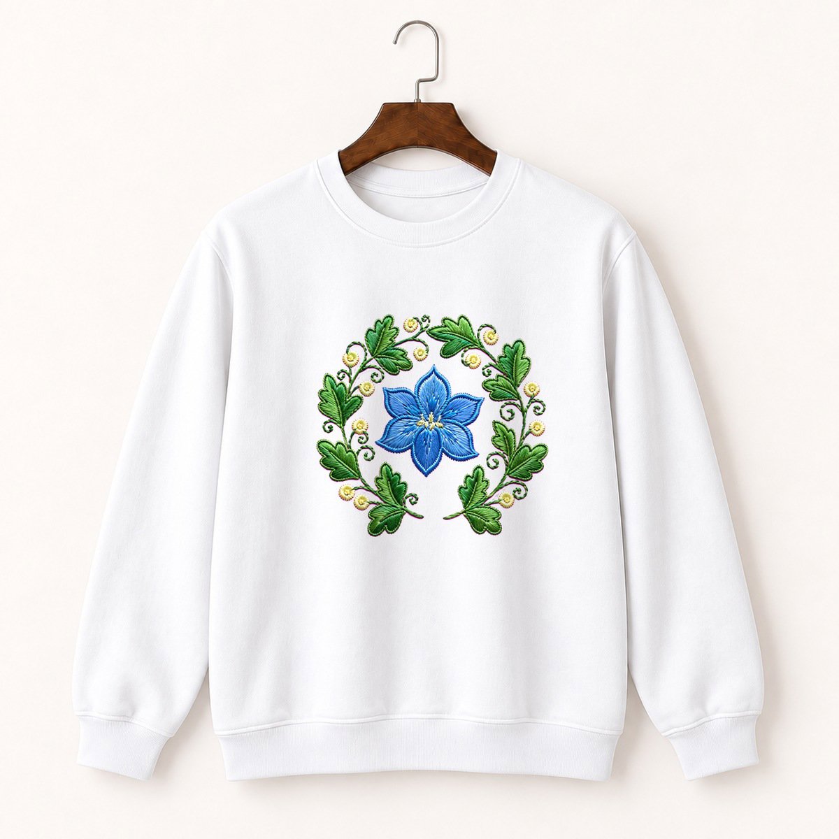 Bluebell Flower Crewneck Sweatshirt 5