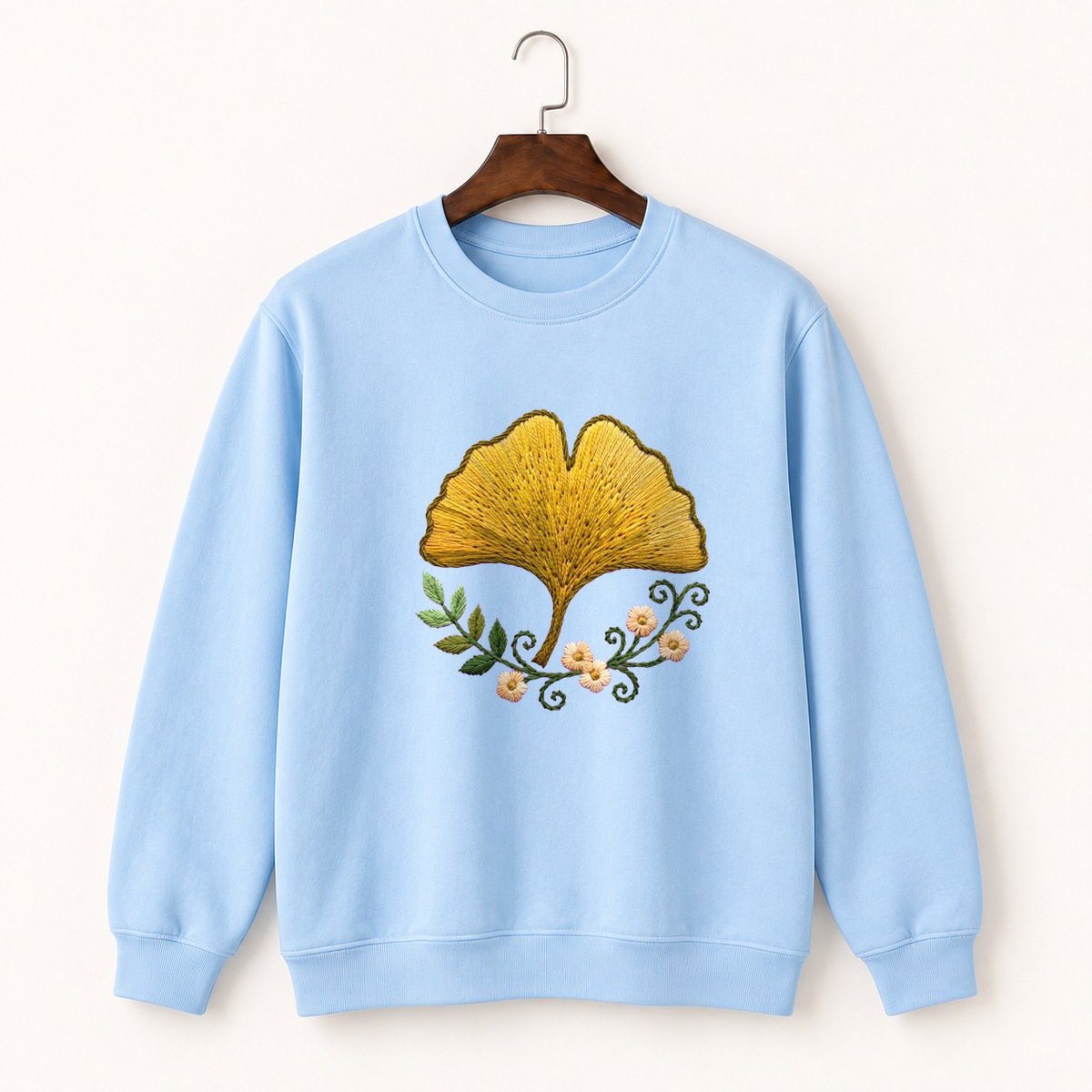 Ginkgo Leaf Crewneck Sweatshirt 1